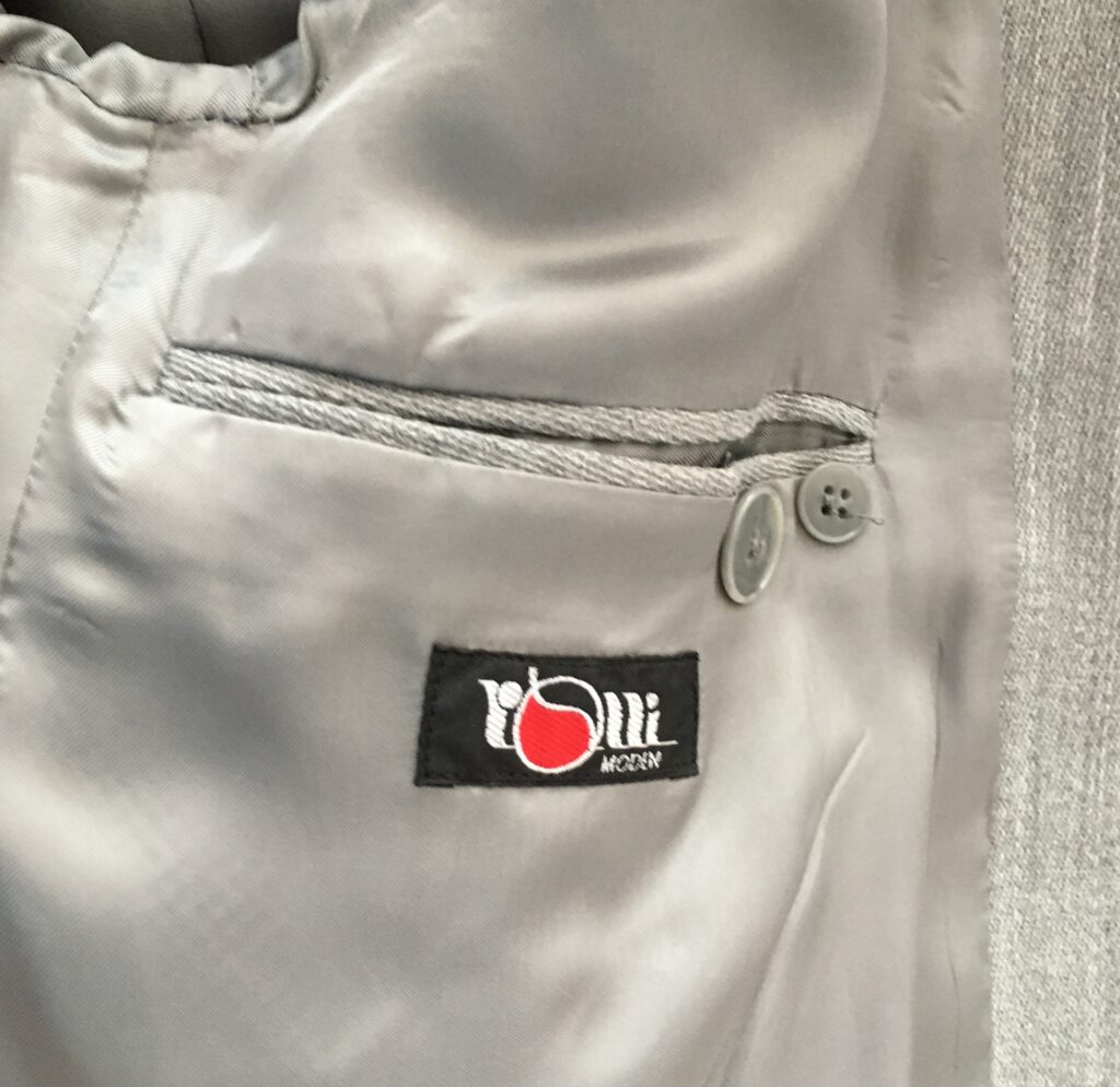 Herren Sakko Rolli-Moden hellgrau Gr. M / 50