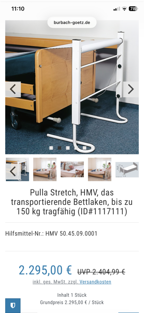Pulla Stretch transportierendes Bettlaken
