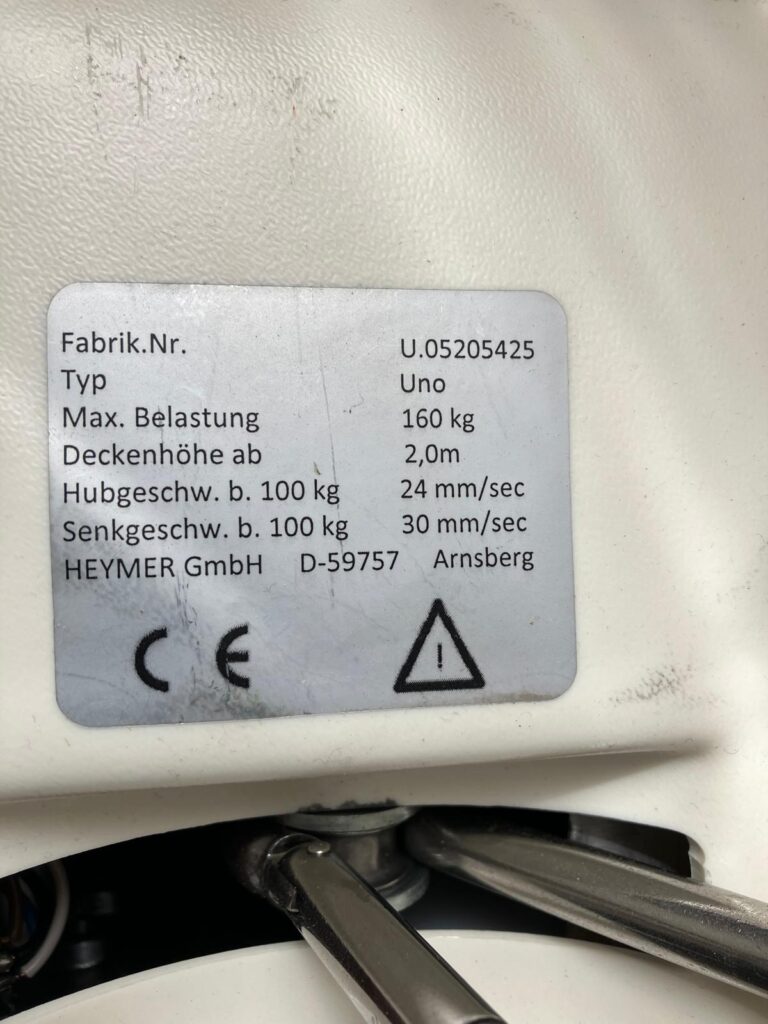 Patientenlifter mit Deckenschiene